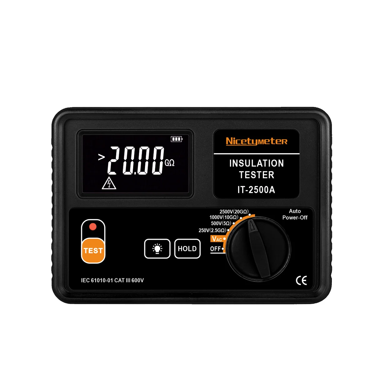 IT-2500A IT2500A 绝缘电阻测试仪(250V/500V/1000V/2500V,20.0GΩ) - 图片 1